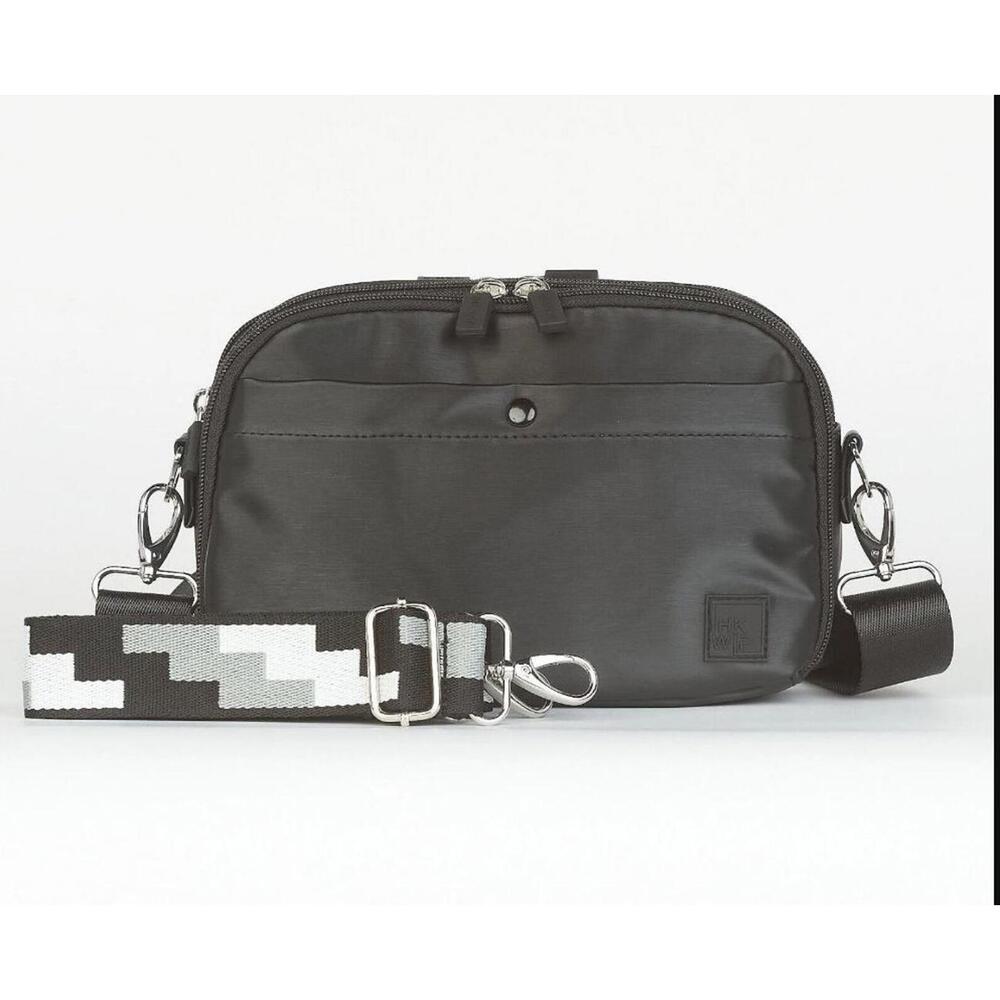 IHKWIP NWOT Day to Day Convertible Crossbody Bag Two Adjustable Straps Black